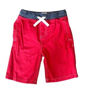 Mini Boden Red Pull-On Shorts - 6Y